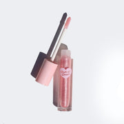 Shimmery pink lip gloss tube with heart - Instant Crush - Pretty Princess - Half Caked