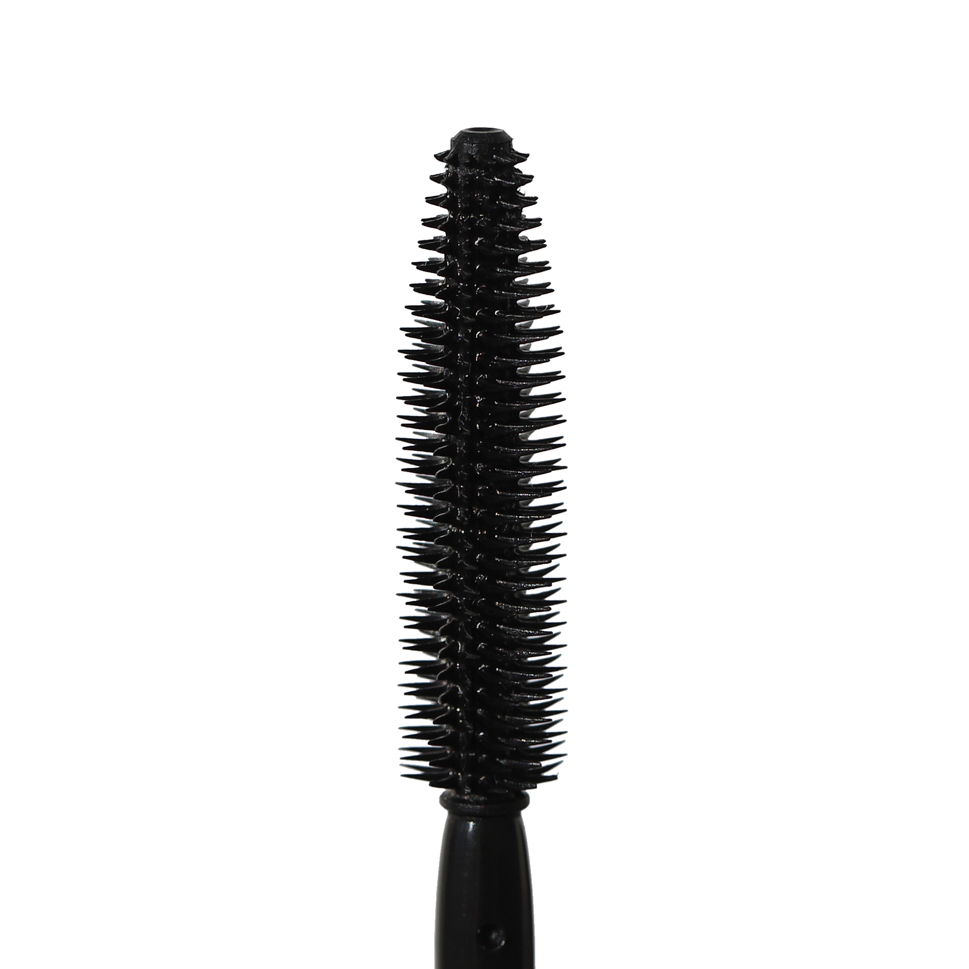 Close-up of a cone-shaped plastic applicator brush for Totally Tubular Tubing Mascara.