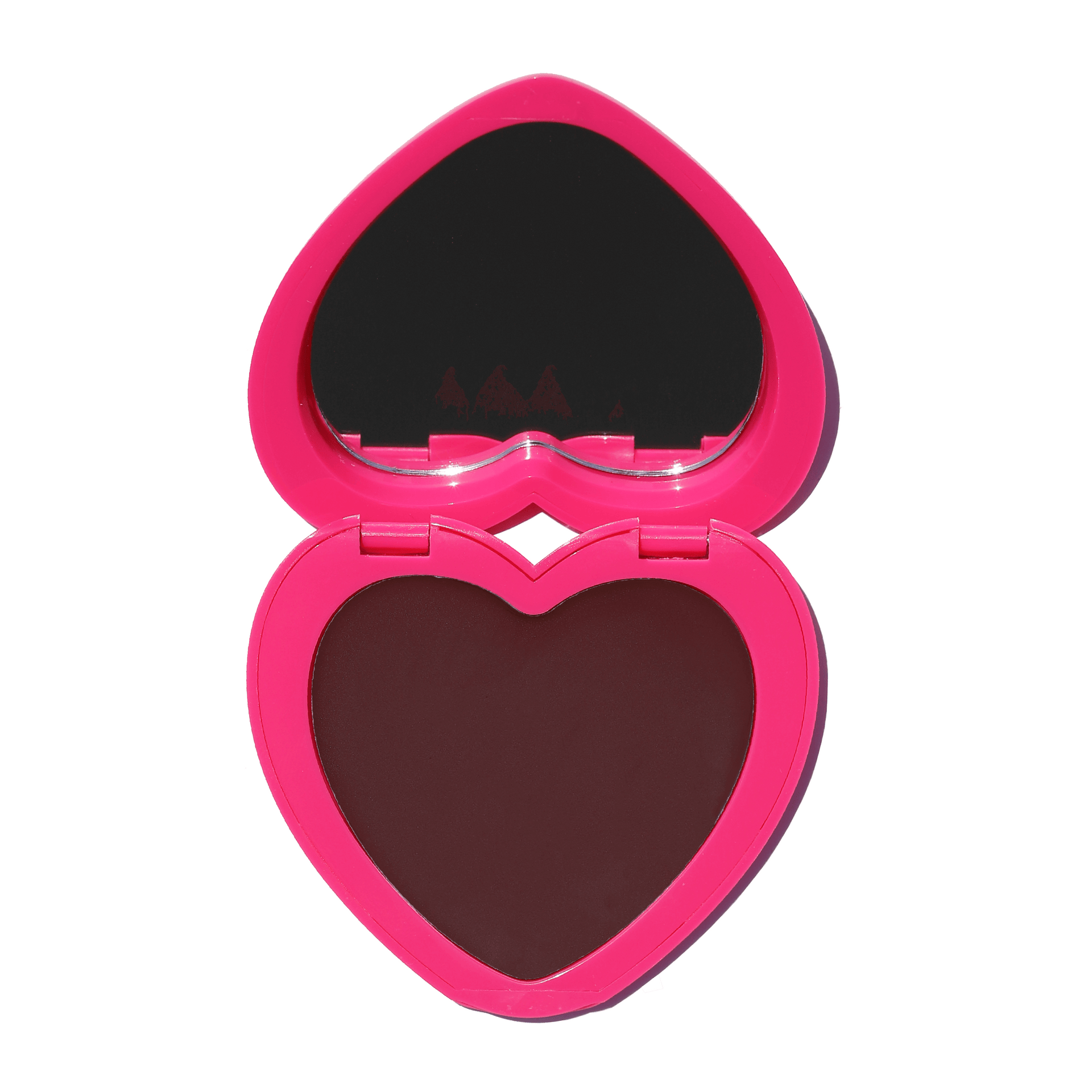 Heart-shaped compact of Candy Paint Cheek + Lip Tint in shade, with mirror and vibrant, blendable cream blush for a dewy, radiant finish.