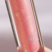 Clear lip gloss with pink shimmer - Half Caked Instant Crush - Pinky Ring