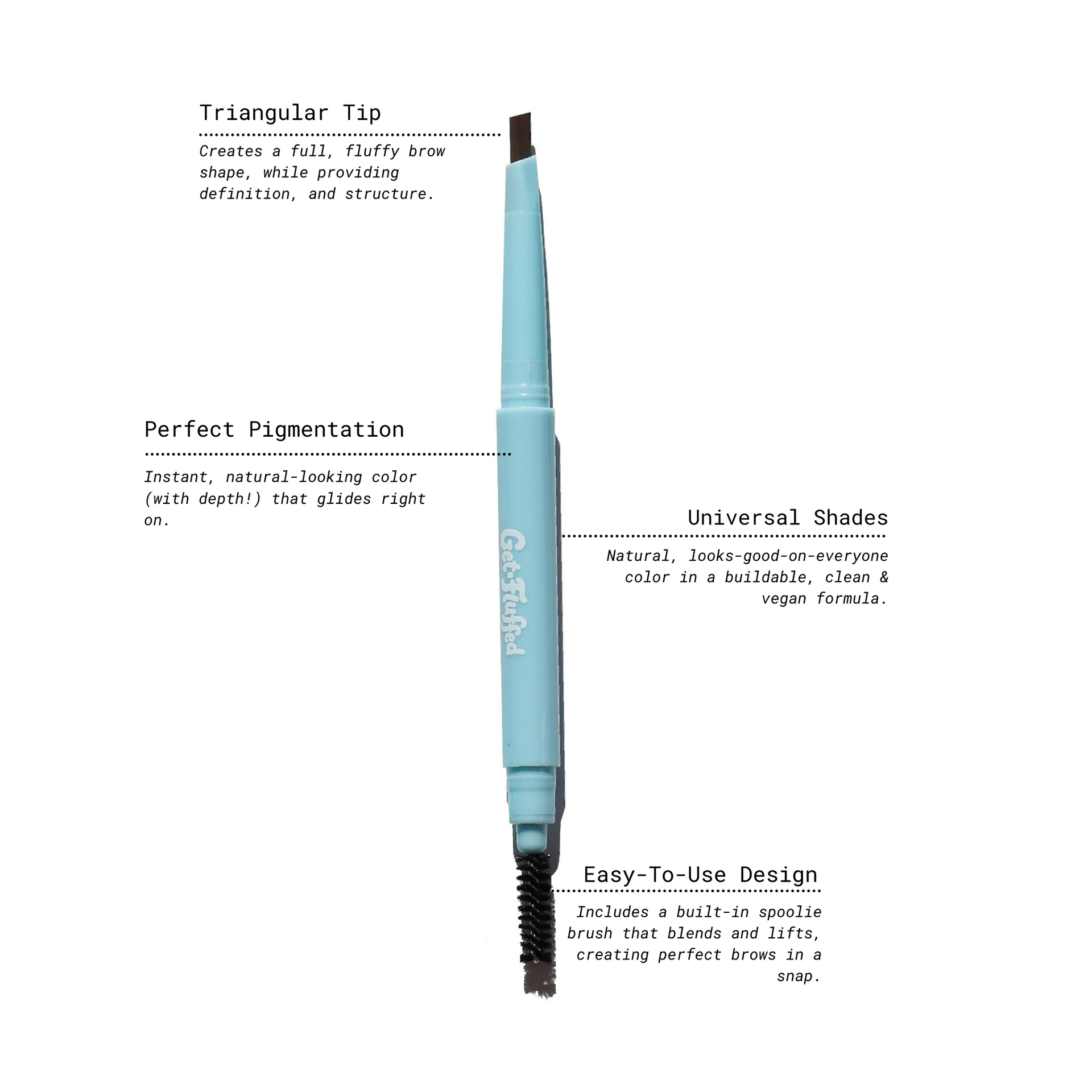 Best Brow products 2022, Get Fluffed Brow Definer - Half Caked