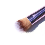 purple vegan eyeshadow brush for crease - 816 crease brush - half caked makeup