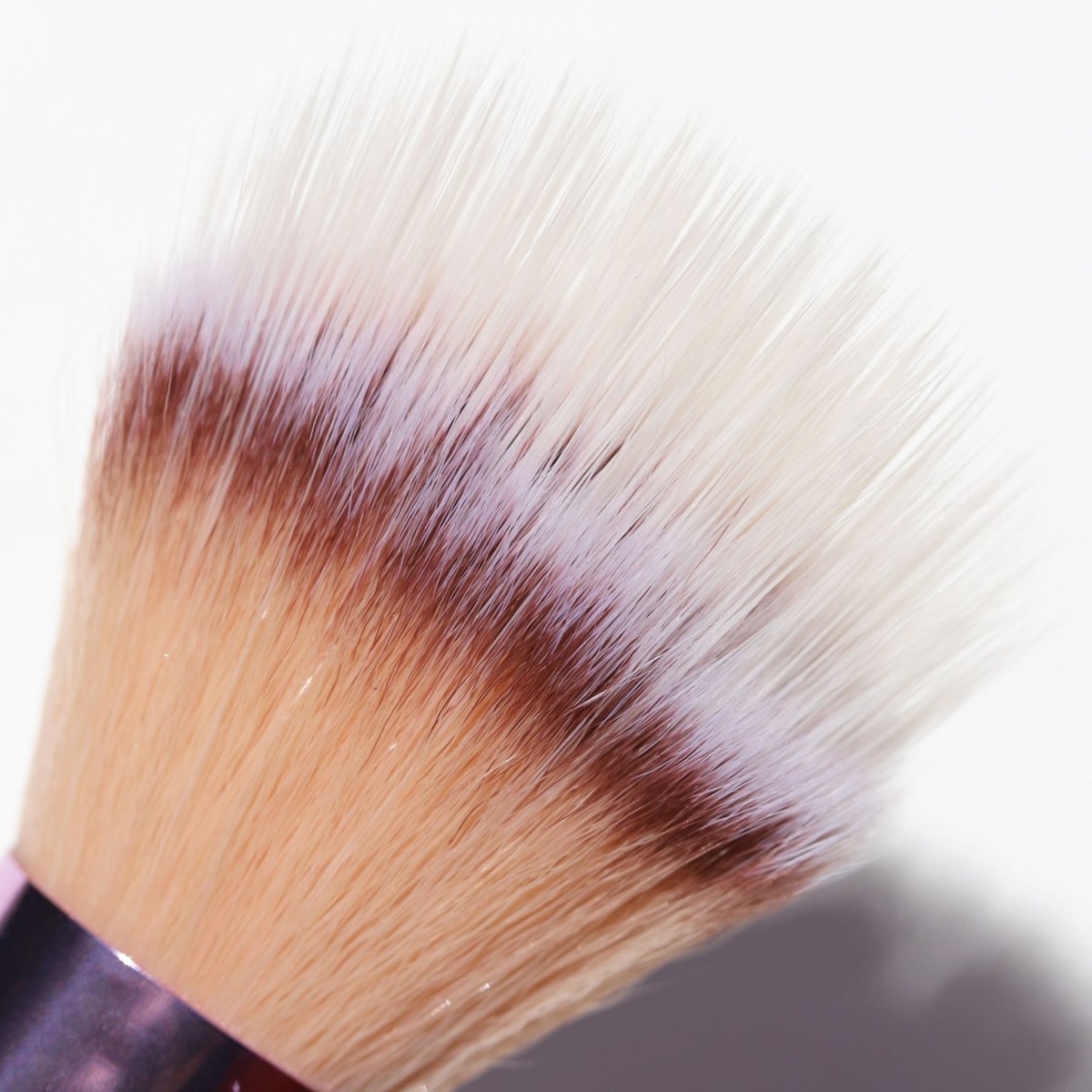 tan brow white blush brush - duo fiber - half caked makeup