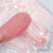 Baby pink lip gloss with shimmer swatch - Instant Crush - Pretty Princess - Half Caked