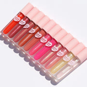 Multicolor heart lip gloss tubes with pink cap - Instant Crush Lip Gloss - Half Caked