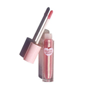 Shiny pink lip gloss with gold shimmer - Instant Crush Rich Rich - Half Caked