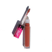 Warm nude liquid lipstick with a pink frosting cap - Lip Fondant - Bamboo Banga - Half Caked