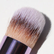 closeup of tan brown and white hair - Mini Buffer Brush - Half Caked