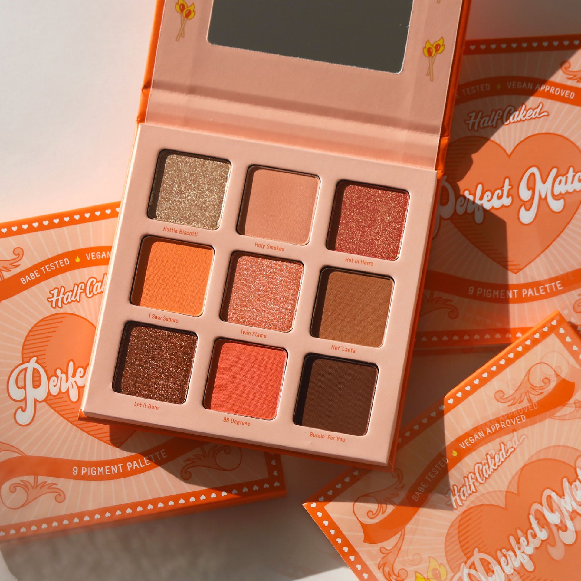 Perfect Match 9 Pigment Palette by Half Caked Makeup